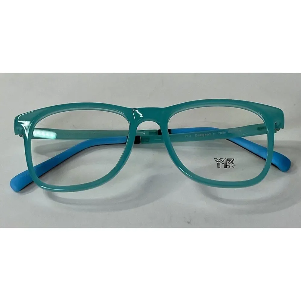 Y13 Kids Girls Boys Eyeglasses 47-17-135-37mm Teal To Grey New